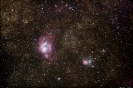 Lagunen-Nebel (M 8) & Trifid-Nebel (M 20) im Sgr