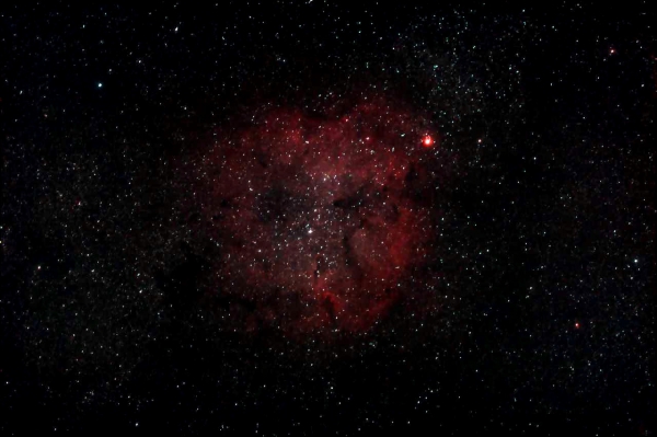 Gasnebel (IC 1396) mit offenem Sternhaufen Tr 37 im Cep