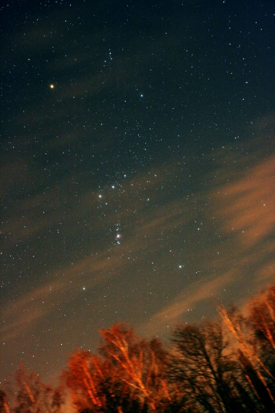 Orion am Horizont
